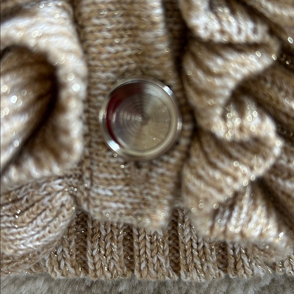 Ruby Rd. Ruffled Tan Cardigan. size L - Picture 7 of 7